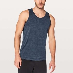Lululemon Metal Vent Tech Surge tank M heathered blue